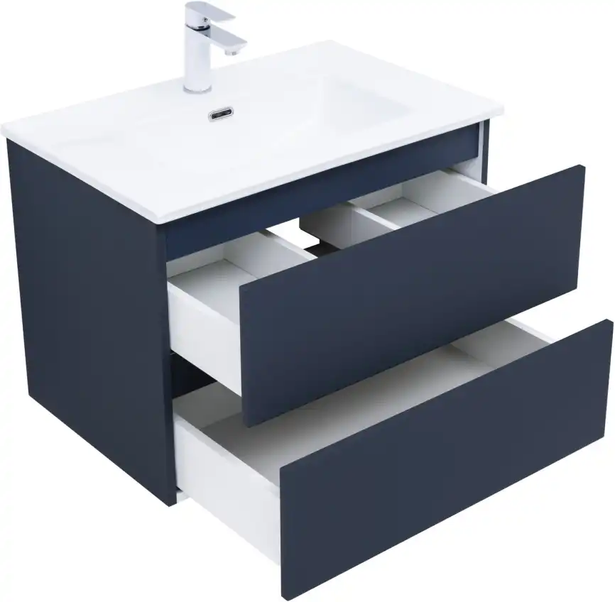 Тумба под раковину Aquanet Вега 2.0 70 маренго, подвесная, 337948 фото 11