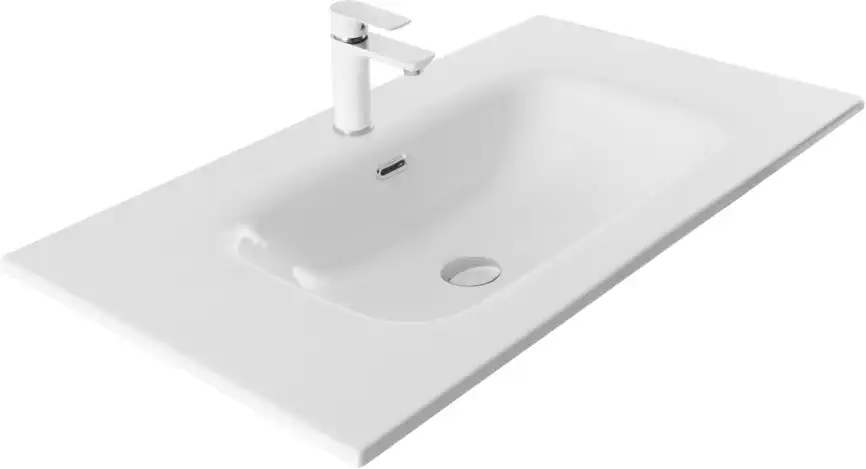 Раковина Aquanet Терра 90 белая фото 7