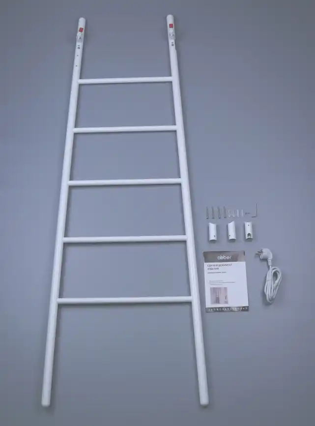 Полотенцесушитель электрический 53х152 ABBER Treppe AH4705MW белый матовый фото 13