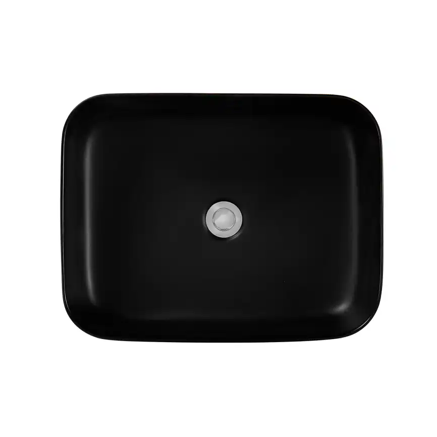 Раковина накладная Aquatek Вега 50х39х13 AQ5515-MB, Черная матовая фото 4