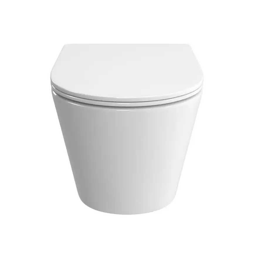 Подвесной унитаз BelBagno TRE-TOR BB5180CH-TOR/SC, безободковый, смыв торнадо с сиденьем микролифт, Белый фото 7