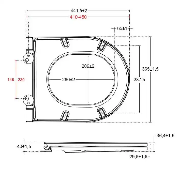 Крышка-сиденье для унитаза Allen Brau Reality 4.32007.AN антрацит фото 2