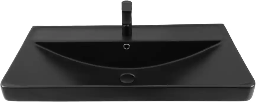 Раковина Aquanet Ирис 90 329250 прямоугольная, Черная матовая фото 7