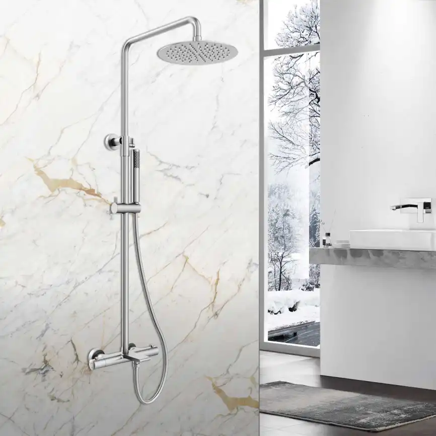 Душевая система  Vincea Vogue VSFS-1V1TCH VSFS-1V1TCH термостатическая с изливом, хром фото 1