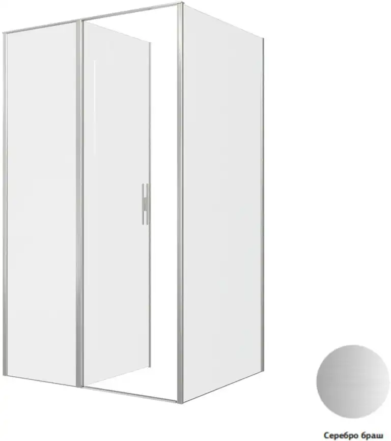 Душевой уголок Allen Brau Priority 120x100 3.31032.BA + 3.31047.BA серебро браш фото 4