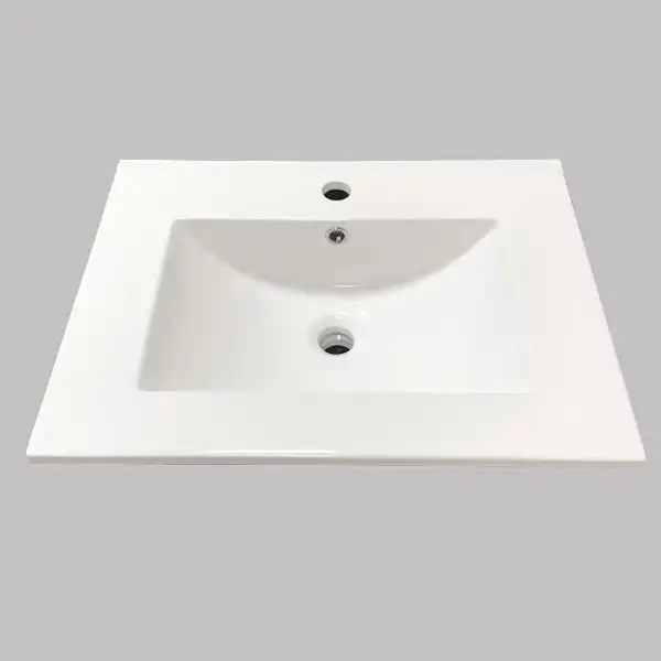 Тумба с умывальником Comforty Франкфурт 60 Бетон светлый, 00-00004332 фото 5