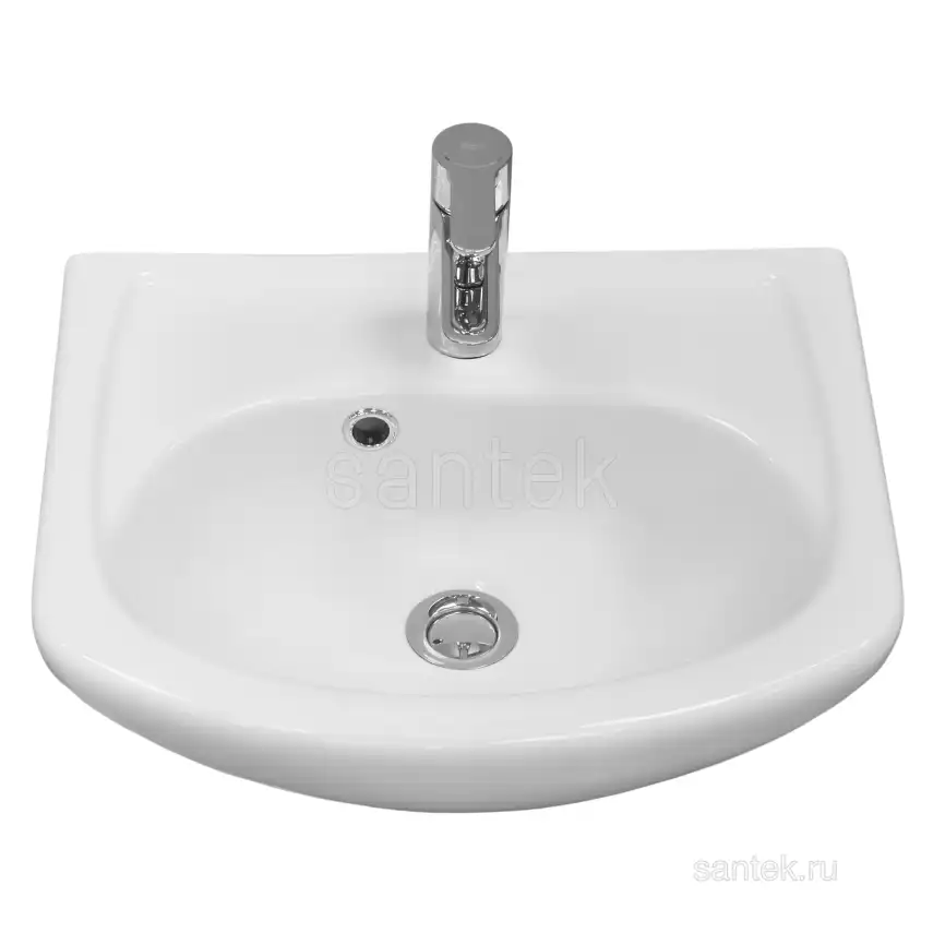 Раковина Santek Азов 45 отверстие под смеситель 1WH112449 фото 2