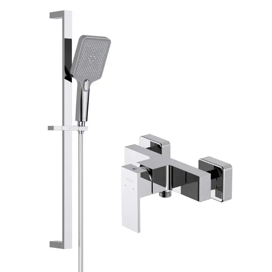 Смеситель для душа Aquatek Либра AQ1632CR, с душевым гарнитуром однорычажный, Хром фото 1