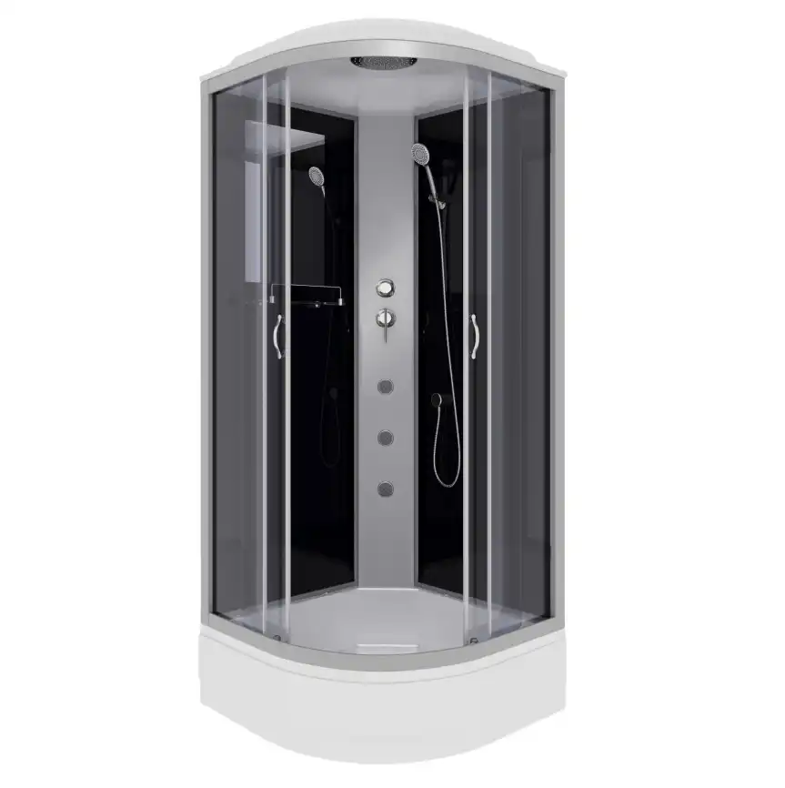 Душевая кабина Niagara Classic 100х100х215 NG-3502-14G средний поддон, с гидромассажем, 35021434G фото 1