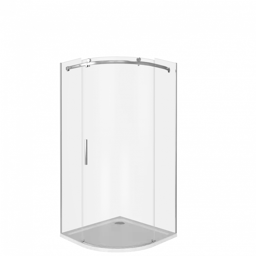 Душевой уголок Good Door GALAXY R-100-C-CH профиль Хром стекло прозрачное фото 2