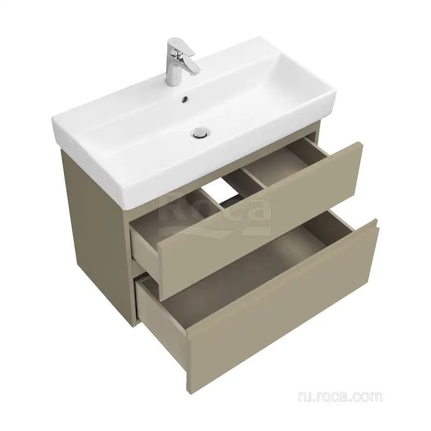 Тумбы под раковину Roca Oleta 80 A857640515 подвесная, цвет, Капучино фото 3