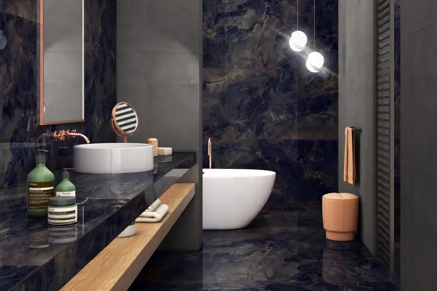 Керамогранит AZARIO FOSSIL AGATE 80х160 High Glossy (P231123003HG) фото 5