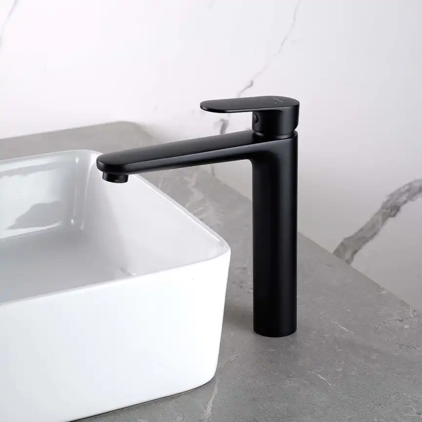 Смеситель для раковины Aquatek Ника AQ1804MB, Черный матовый фото 7