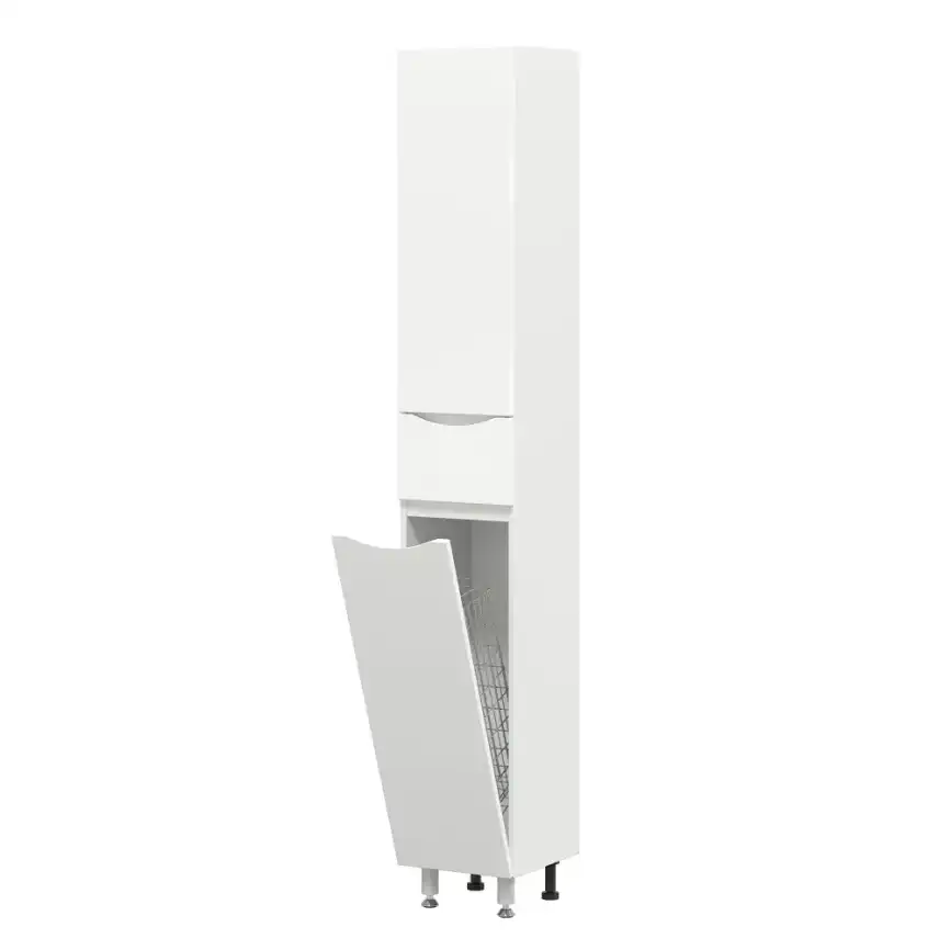 Пенал AURA ПАЛЕРМО 30-1 напольный корзина левый фото 4