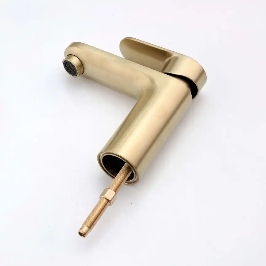 Смеситель для раковины Aquatek Ника AQ1812BG, Золото матовое фото 4