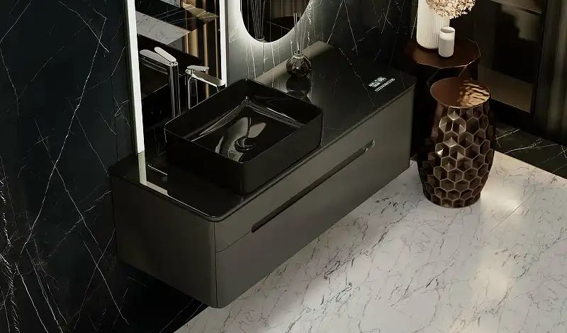 Тумба под раковину Jorno SHINE 120 Shi.01.120-M/P/A Серый антрацит фото 7