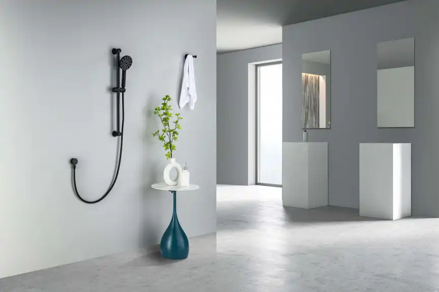 Душевой гарнитур Aquatek ОБЕРОН AQ2016MB, Черный матовый фото 8