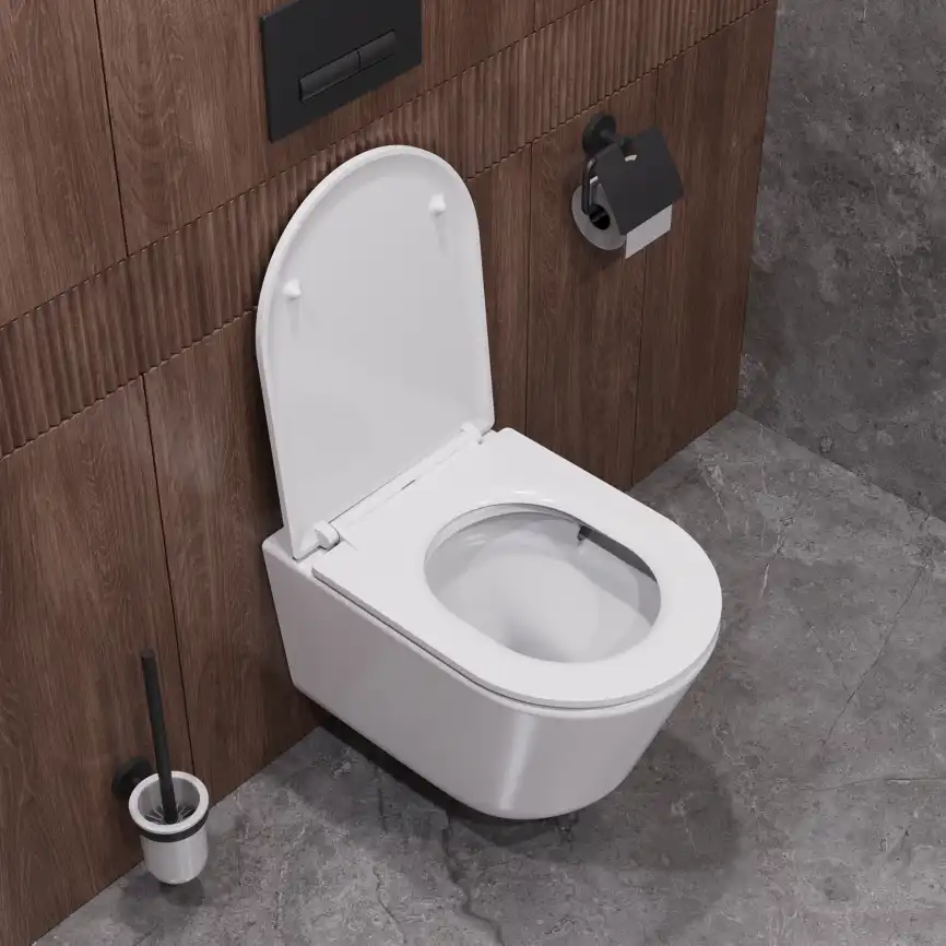 Подвесной унитаз CEZARES LINER CZR-3808-53-TH-TOR/SC, со смывом TORNADO, с сиденьем микролифт фото 12