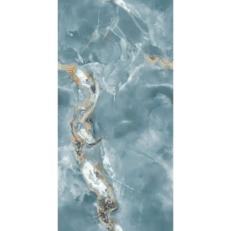 Керамогранит AVS Edonyx Aqua 60x120 полированный, голубой фото 1