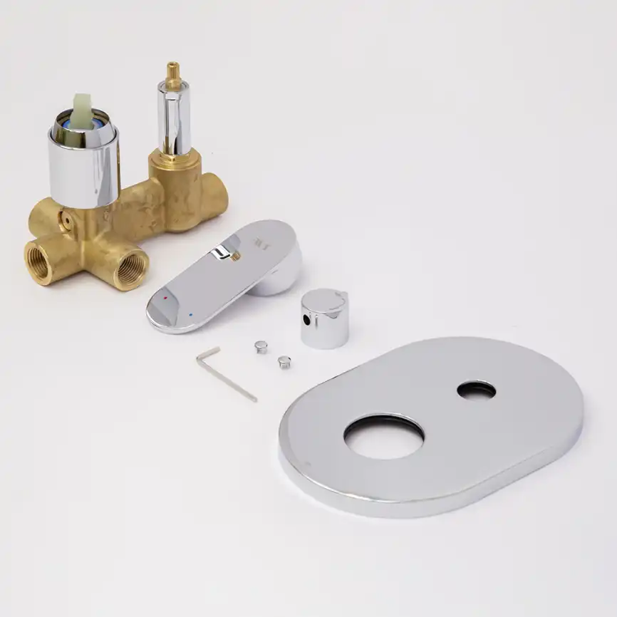 Смеситель для ванны AVS Beauty 811-703-CR встраиваемый, с внутренней частью, хром фото 3