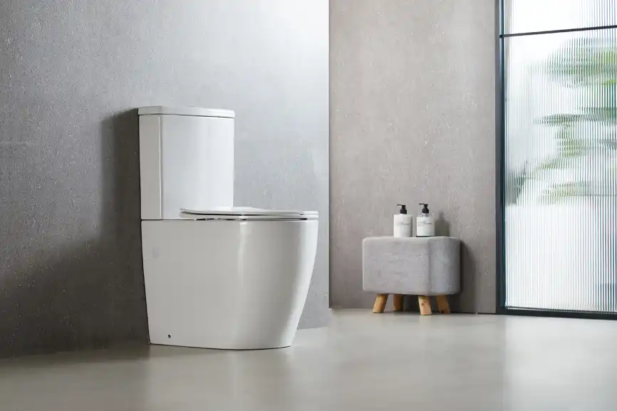 Унитаз напольный Azario LUMA TORNADO FLUSHING AZ-1253ST безободковый, смыв Торнадо, с бачком и сидением микролифт, Белый глянцевый фото 7