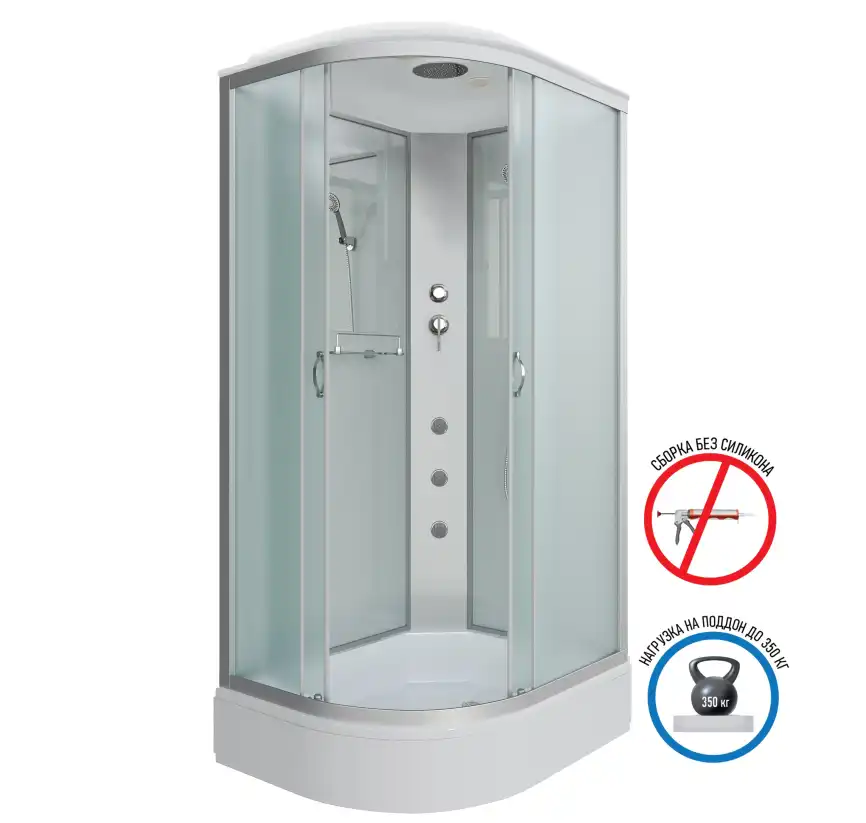 Душевая кабина Niagara Classic 100х80х215 NG-33084-14RG средний поддон, с гидромассажем, 330844RG фото 1