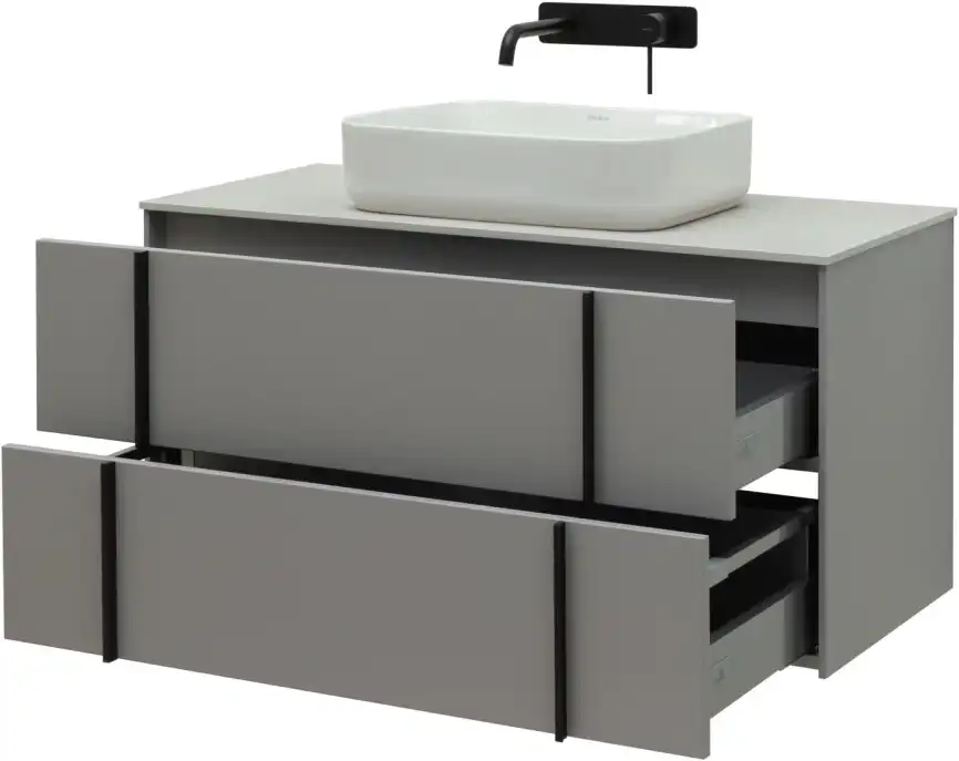 Тумба под раковину Allen Brau Reality 100 1.32007.PGM платина матовый фото 4