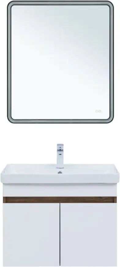 Тумба под раковину Aquanet Оптима 70 дуб рустикальный/белый сатин, 344792 фото 9