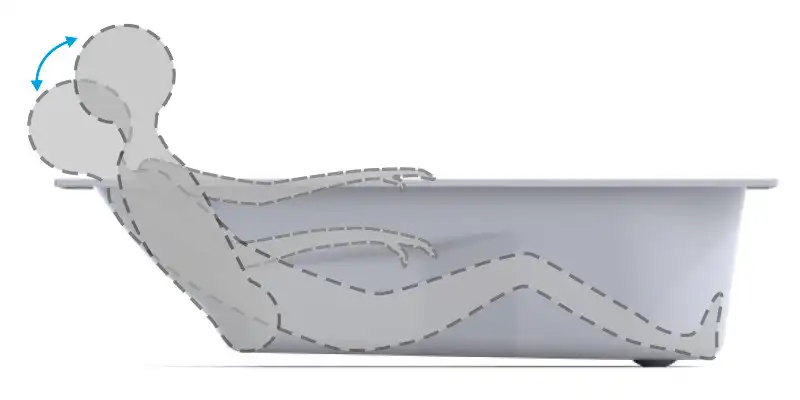 Акриловая ванна Riho Lazy 180х80 L левосторонняя B083001005 фото 3