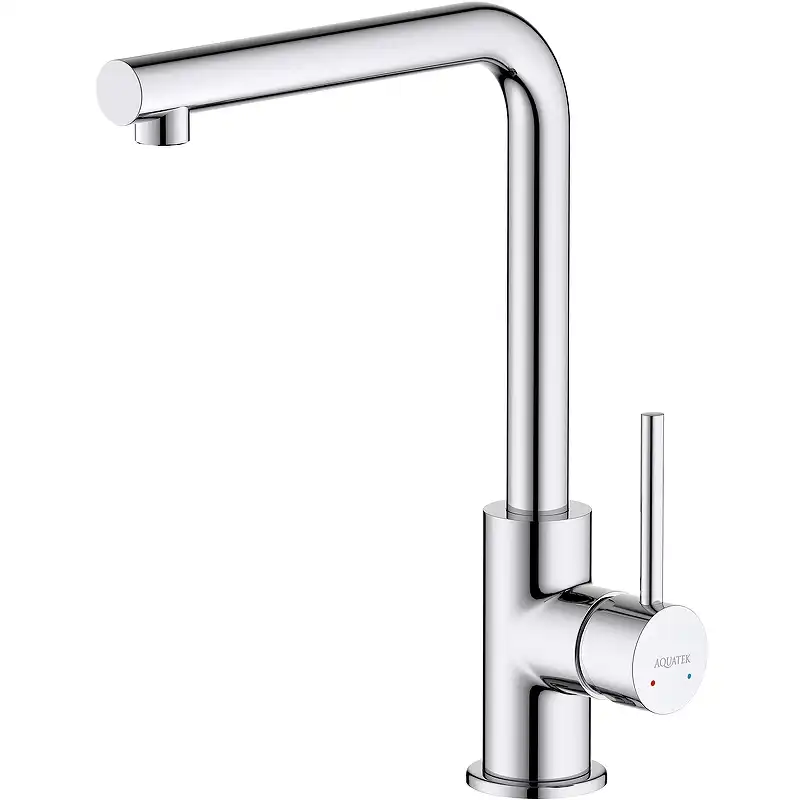 Смеситель для кухни Aquatek Европа AQ1380CR поворотный излив, Хром фото 1