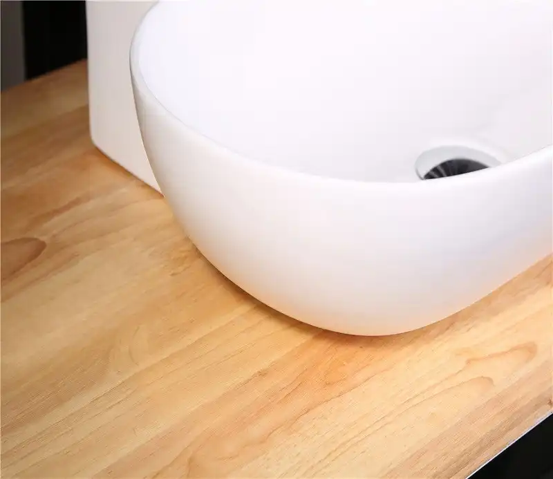 Умывальник CeramaLux 9234 570х400х120 цвет Белый фото 6