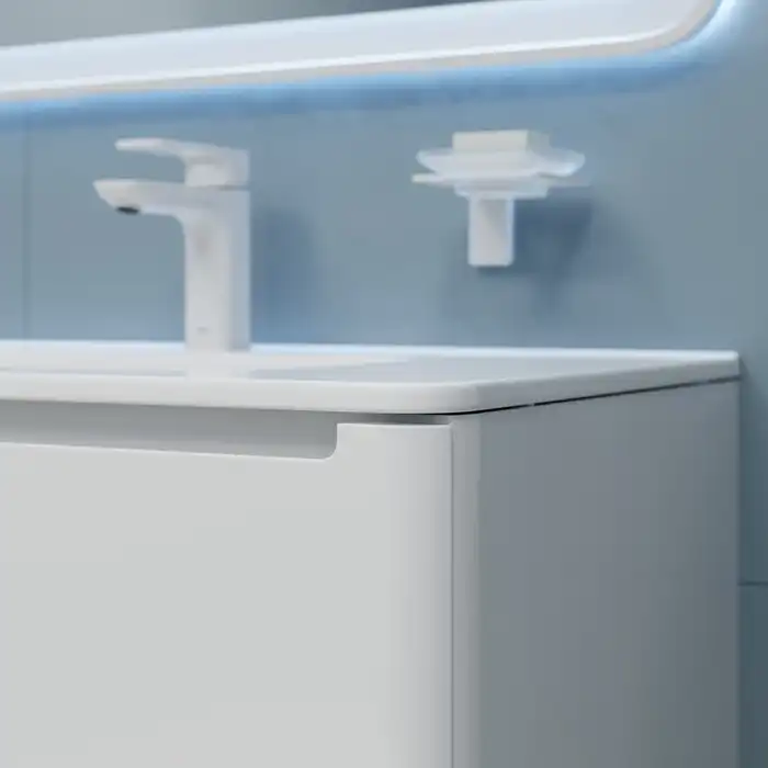 Тумба с раковиной IDDIS Edifice 80, подвесная, Белая, EDI80W0i95K фото 11