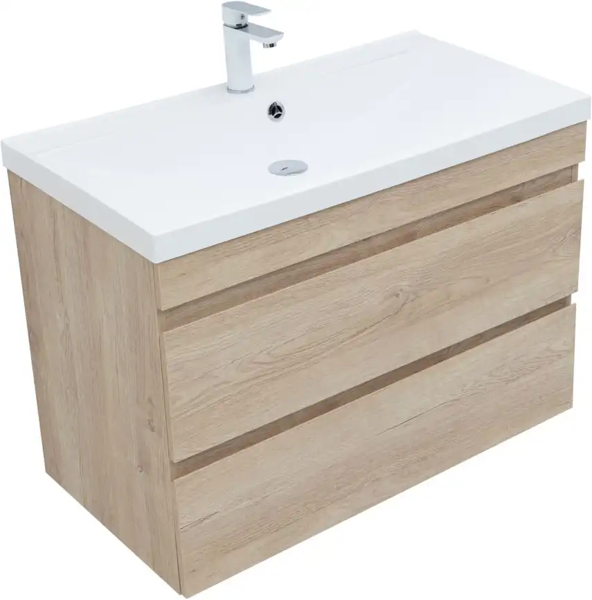 Тумба под раковину Aquanet Нота New 90 дуб светлый 334199 фото 5