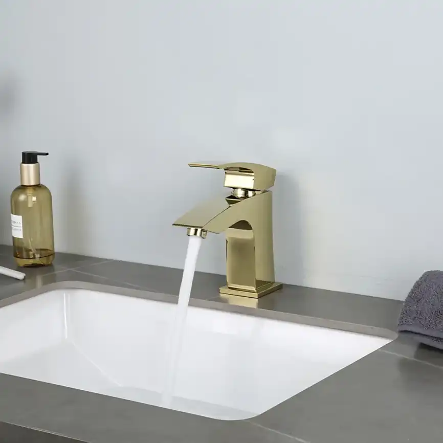 Смеситель для раковины Gappo G1007-13, Золото глянцевое фото 9