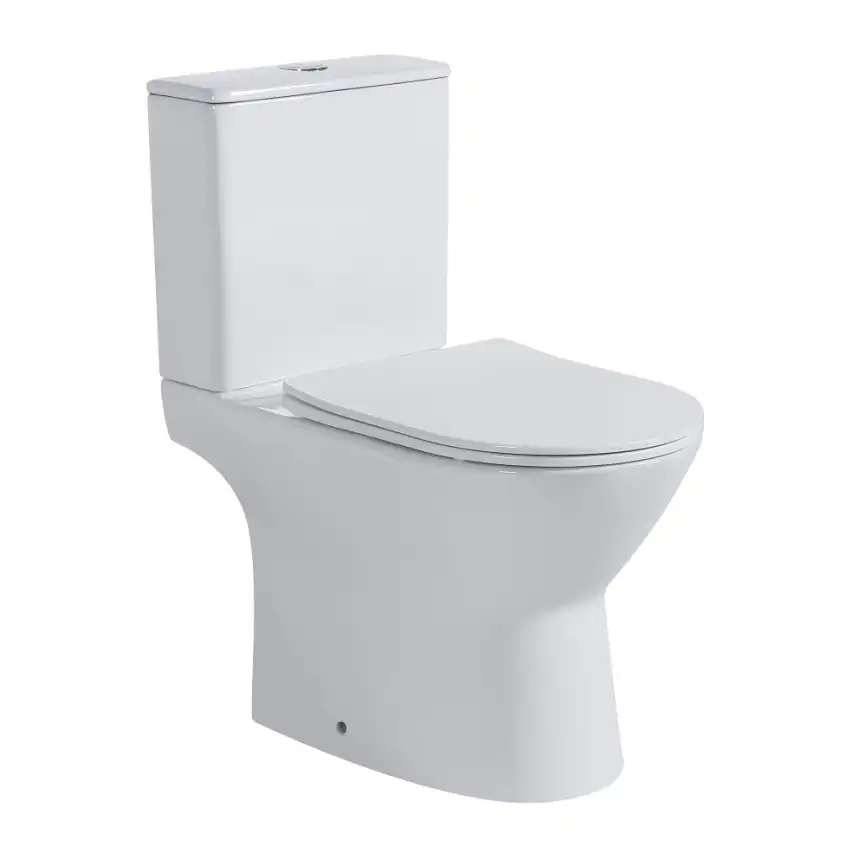 Унитаз-компакт ABBER Bequem AC1136 белый, безободковый, смыв торнадо фото 1