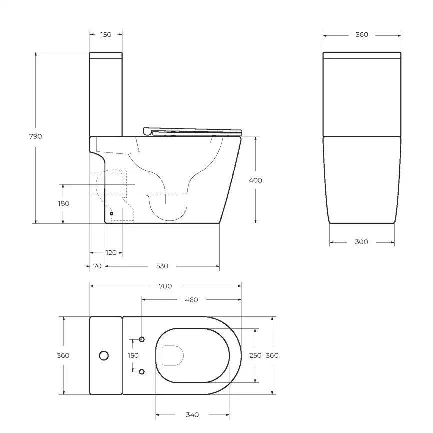 Унитаз-моноблок BelBagno TRE-TOR BB673CP-MN-TOR/SC, безободковый, со смывом Торнадо, с сиденьем микролифт, Белый фото 9