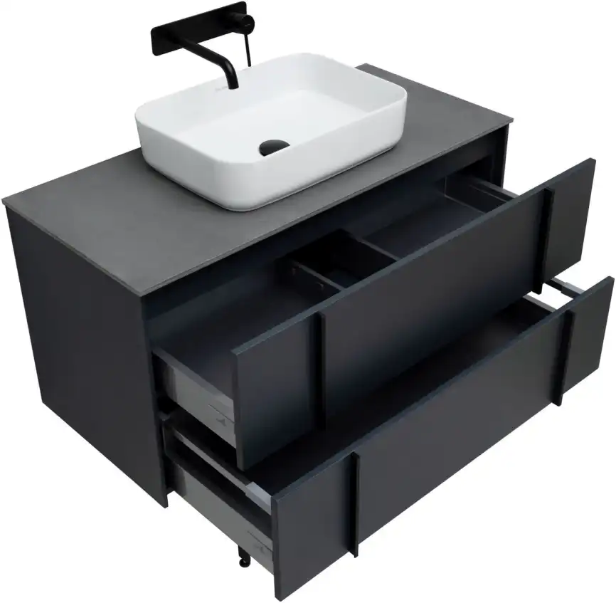 Тумба под раковину Allen Brau Reality 100 1.32007.AM антрацит матовый фото 28