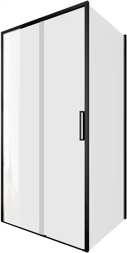 Душевой уголок Aquanet Pleasure Evo 100x90 AE65-100x90-BT профиль черный, прозрачное стекло фото 4