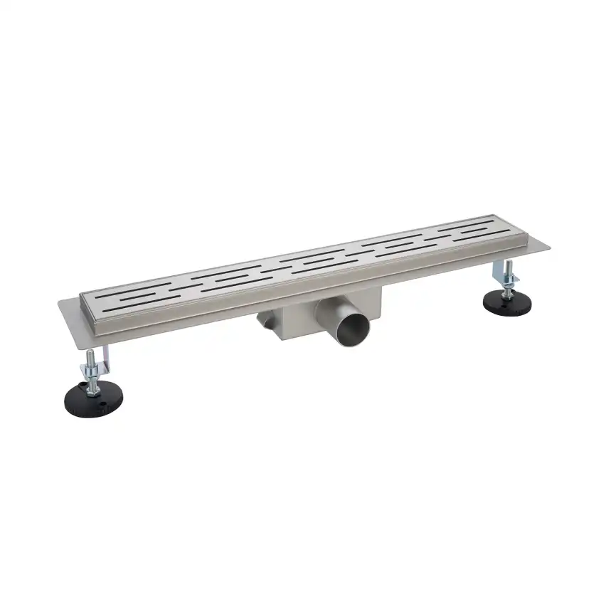 Душевой лоток Azario 80 см AZT2FT01800 с перфорированной решеткой, Хром матовый фото 1