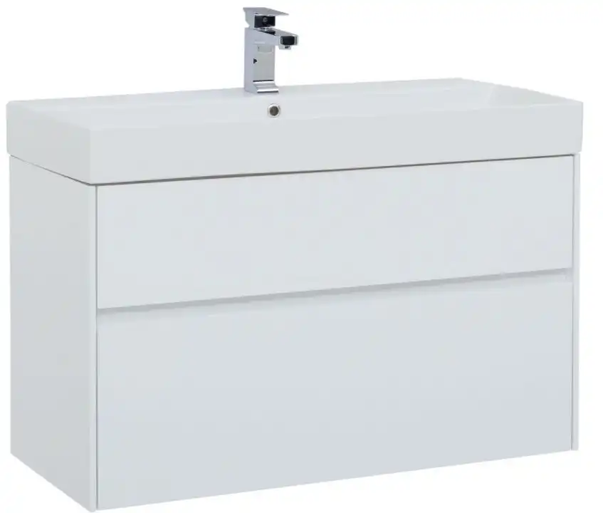 Тумба под раковину Aquanet Бруклин 100 белый 203961 фото 1