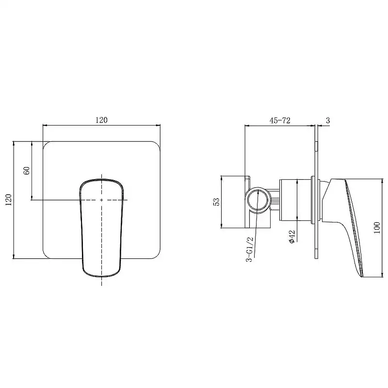 Душевая система Aquatek Вега AQ1076MB Черный матовый фото 8