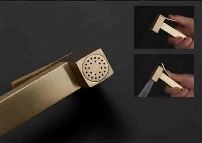 Гигиенический душ со смесителем Gappo G7207-4 встраиваемый, Бронза фото 5