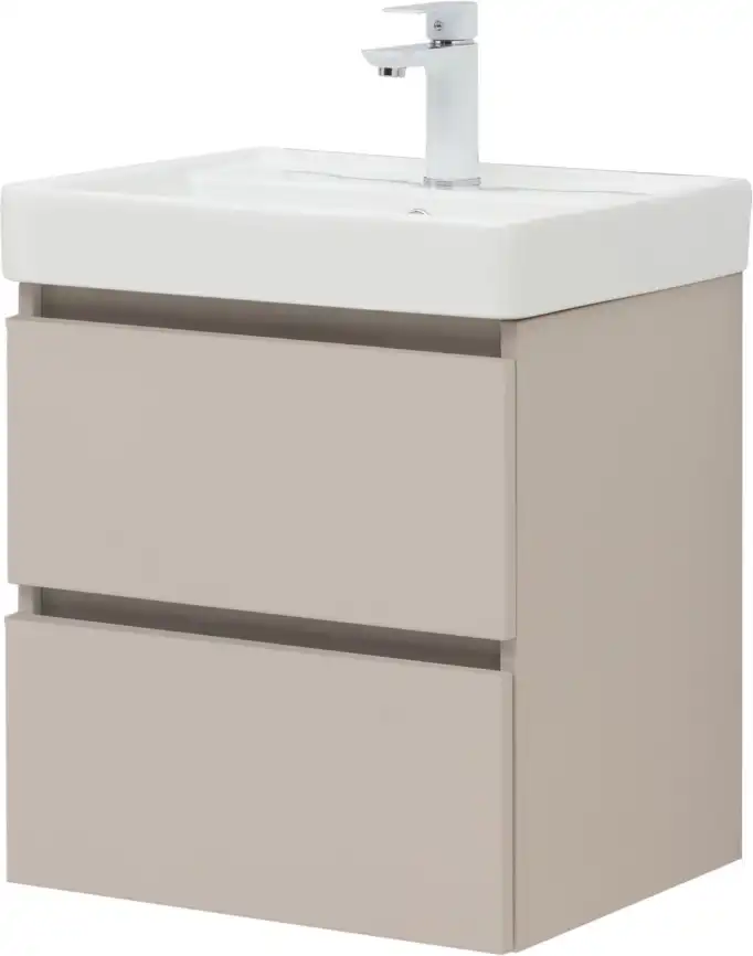 Тумба под раковину Aquanet Вега 2.0 50 бежевый, подвесная, 337940 фото 10