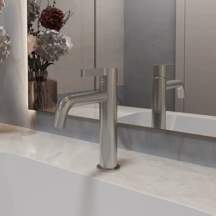 Смеситель для раковины Vincea Villa VBF-1VL1BN однорычажный, брашированный никель фото 1