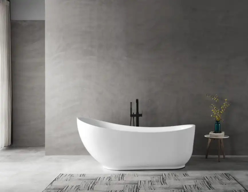 Акриловая ванна Abber 180х89 AB9288, отдельностоящая, Белая глянцевая фото 2