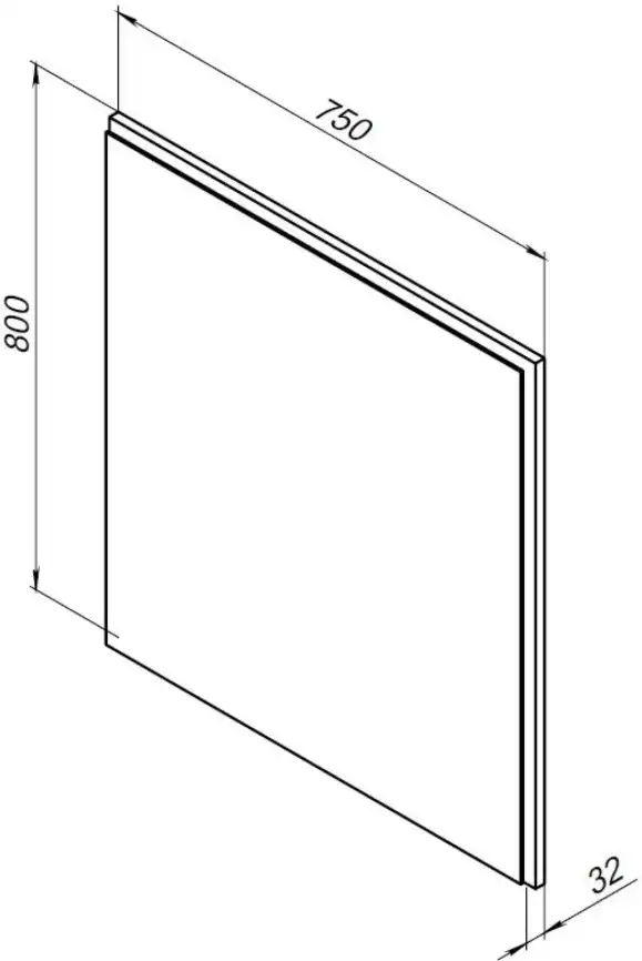 Зеркало Aquanet Nova Lite 75х80 242258 с подстветкой, сенсорный выключатель, Дерево темное фото 2