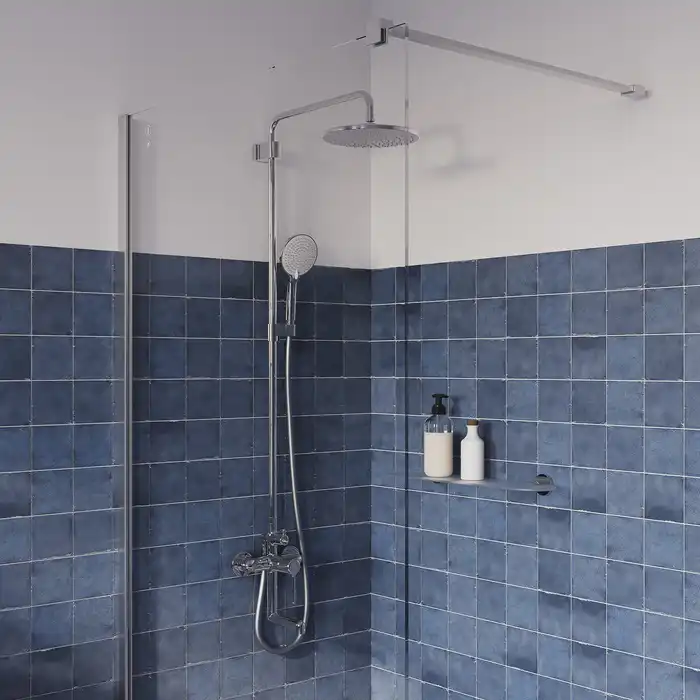 Душевая система IDDIS Aiger AIGSB3Fi06 для ванны с изливом цвет, Глянцевый хром фото 1