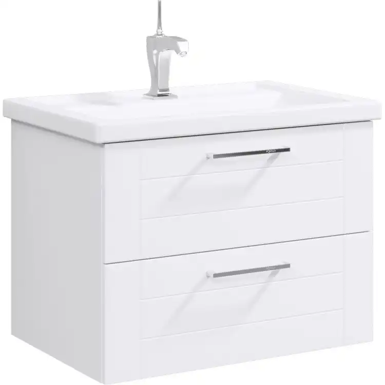 Тумба с раковиной подвесная Aqwella Manchester 70 см, MAN01072, цвет Белый фото 1