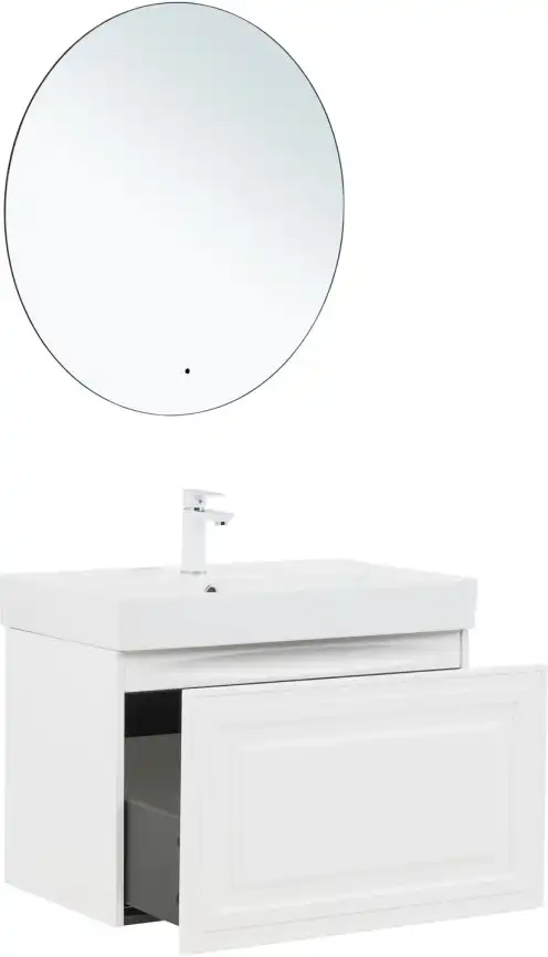 Тумба под раковину Aquanet Агата 75 белый сатин, 345481 фото 6