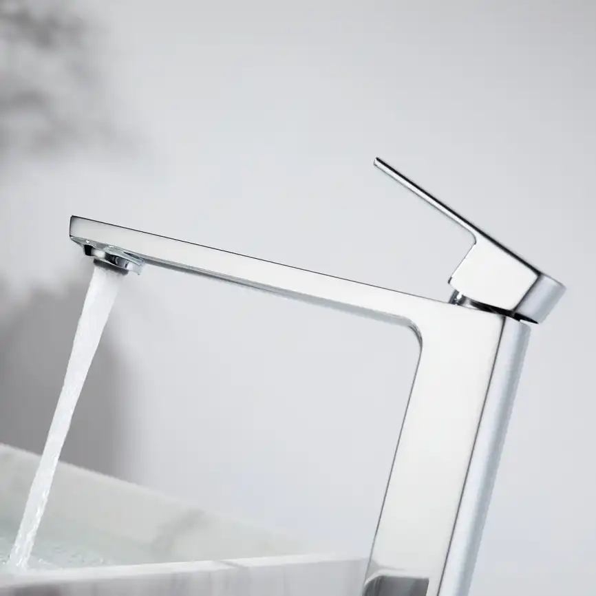 Смеситель для накладной раковины Vincea Next VBF-1N2CH однорычажный, хром фото 9